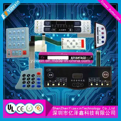 メンブレンキーボード用工場両面PCBフレキシブルPCBアセンブリ